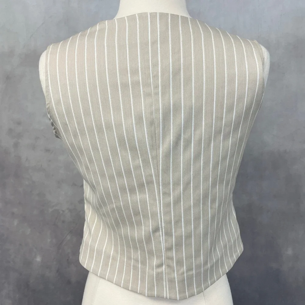 FUN&FUN Vest Waistcoat Top Girls 16 Womens XS/S‎ Tie Front Sophisticated Chic